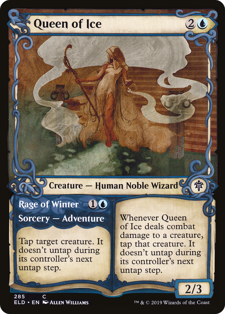 Queen of Ice (Showcase) (ELD-285) - Throne of Eldraine: (Showcase) Foil