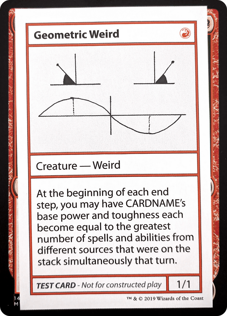 Geometric Weird (No PW Symbol) (CMB1-) - Mystery Booster Playtest Cards 2021