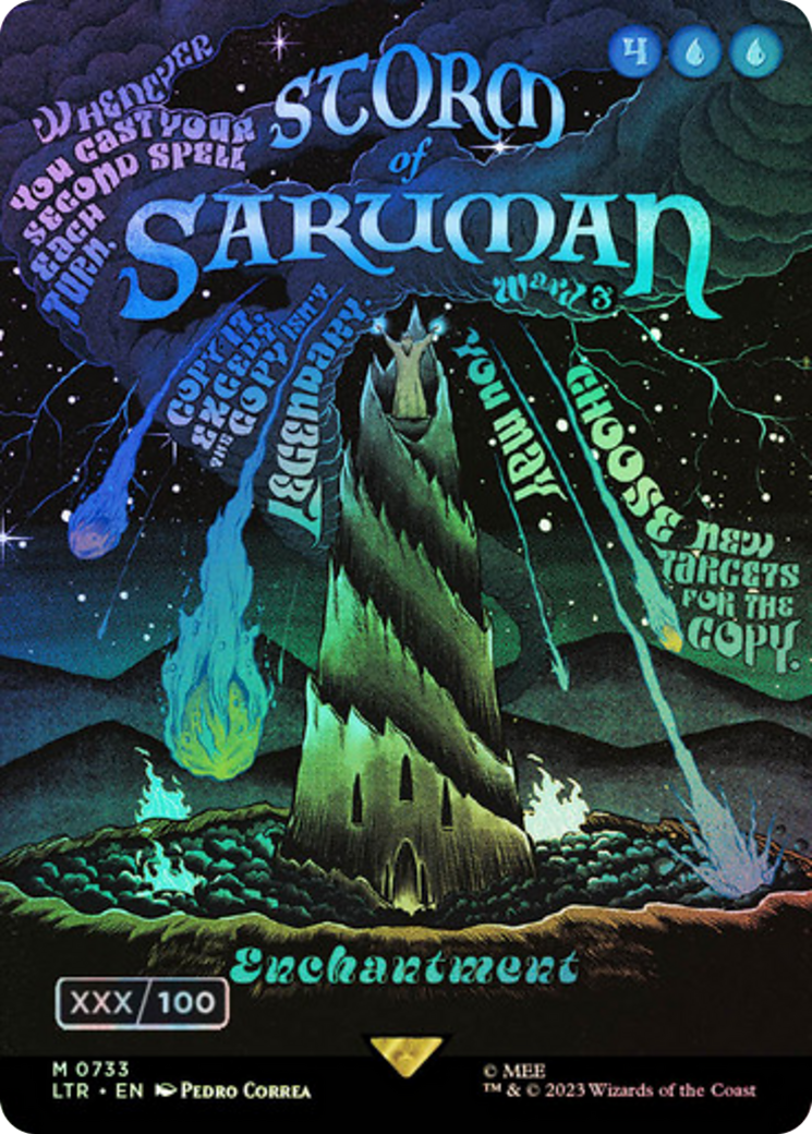 Storm of Saruman (Borderless Poster) (Serial Numbered) (LTR-733) - The Lord of the Rings: Tales of Middle-earth Foil