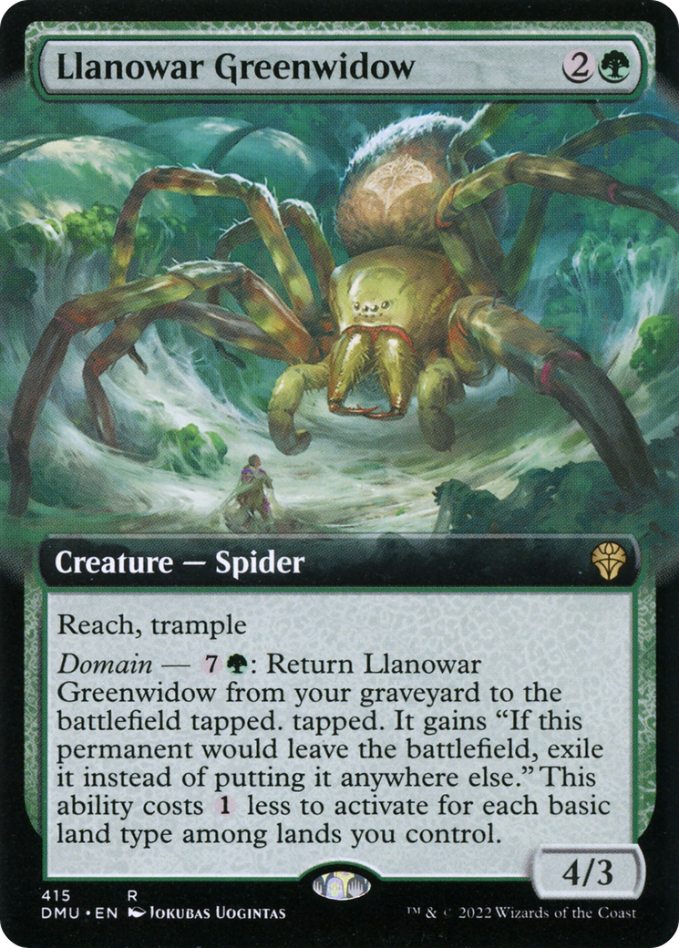 Llanowar Greenwidow (Extended Art) (DMU-415) - Dominaria United: (Extended Art)
