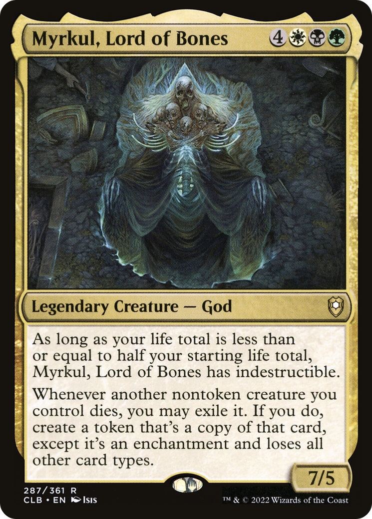 Myrkul, Lord of Bones (CLB-287) - Commander Legends: Battle for Baldur's Gate Foil