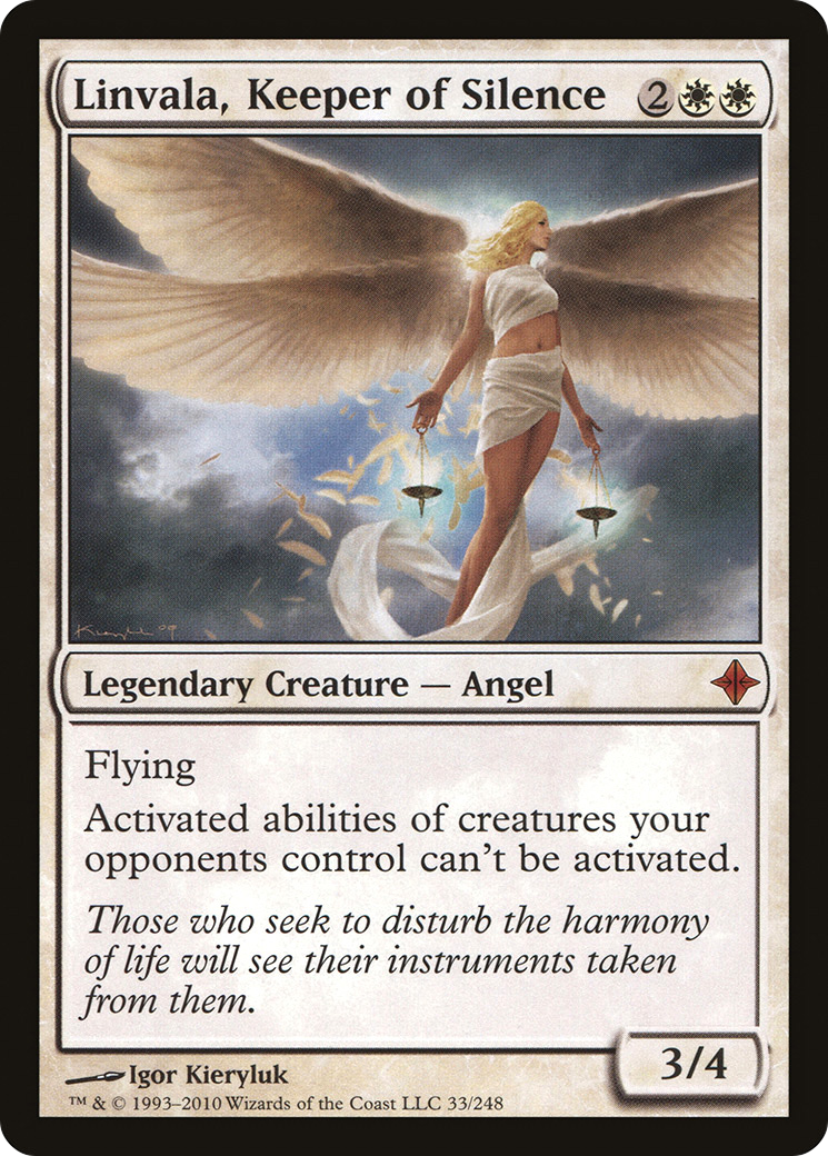 Linvala, Keeper of Silence (ROE-033) - Rise of the Eldrazi Foil