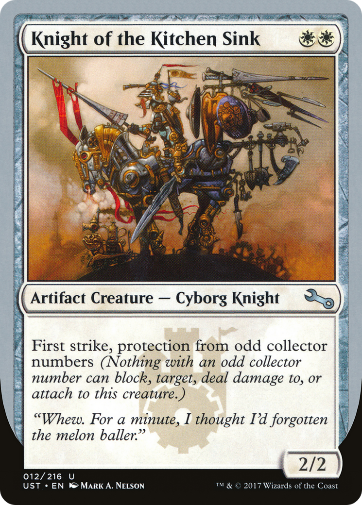 Knight of the Kitchen Sink (UST-12D) - Unstable