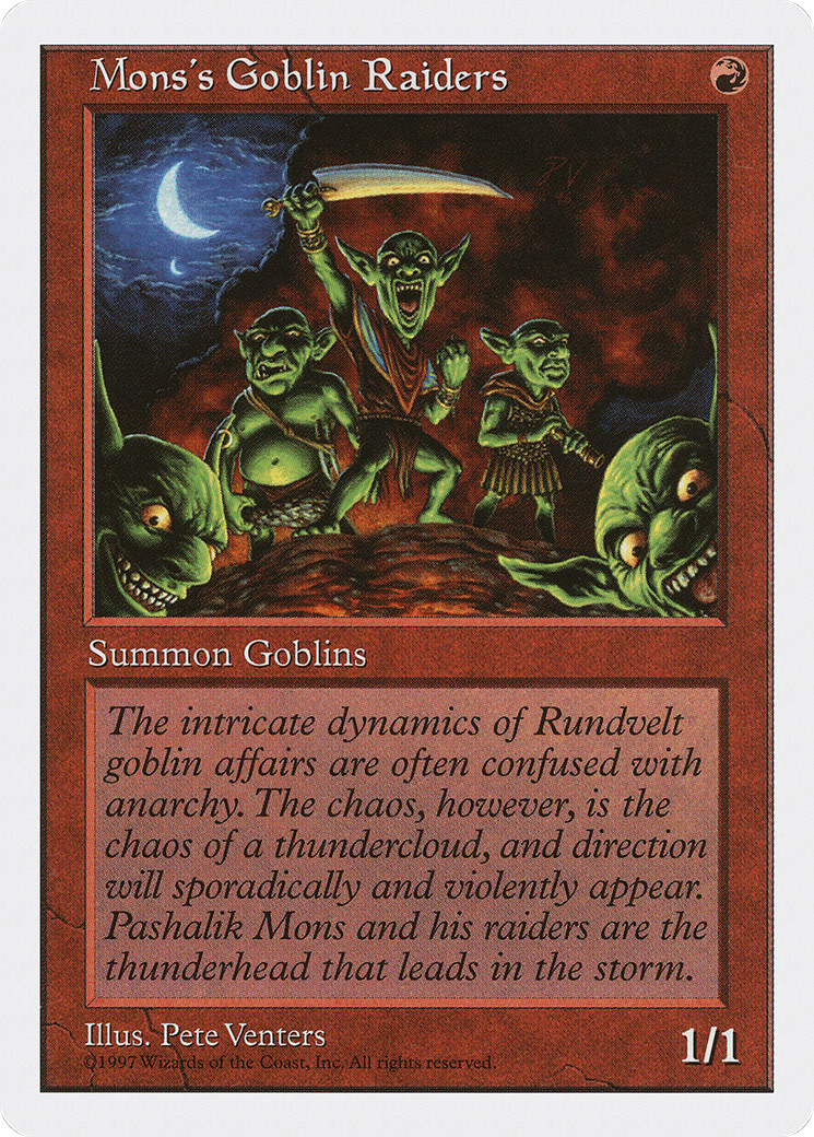 Mons's Goblin Raiders (5ED-) - Fifth Edition