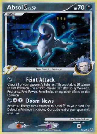 Absol G  - Reverse Holofoil Supreme Victors - Holo Rare