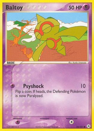 Baltoy - 52/101/101  Hidden Legends - Common