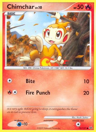 Chimchar 070  Platinum - Common