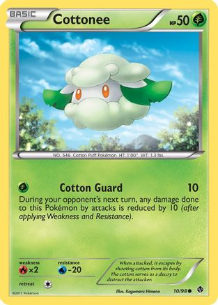 Cottonee (10)  - Reverse Holofoil Emerging Powers - Common