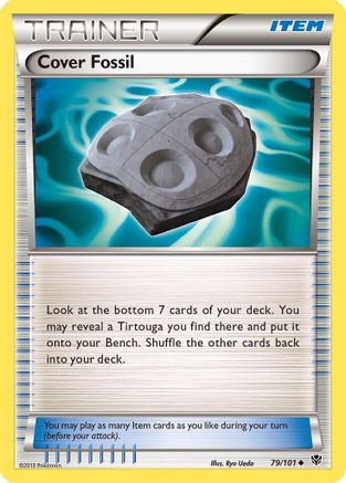 Cover Fossil  - Reverse Holofoil Plasma Blast - Uncommon