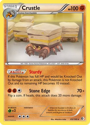 Crustle  - Holofoil Boundaries Crossed - Holo Rare