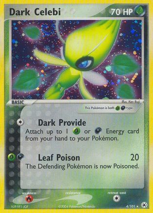 Dark Celebi 004  - Reverse Holofoil Hidden Legends - Holo Rare