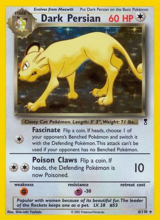 Dark Persian  - Reverse Holofoil Legendary Collection - Holo Rare