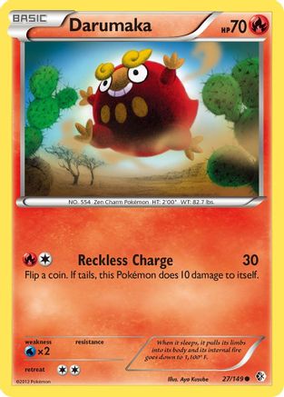 Darumaka  - Reverse Holofoil Boundaries Crossed - Common