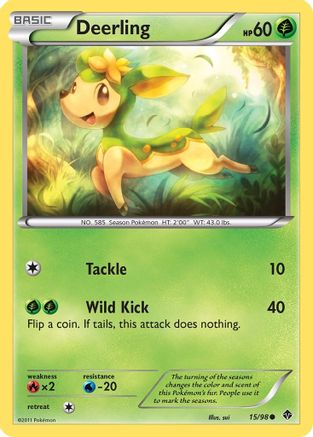 Deerling  - Reverse Holofoil Emerging Powers - Common
