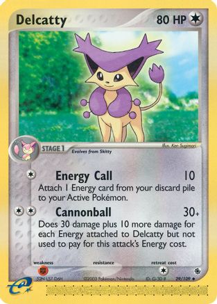Delcatty - 29/109/109  Ruby and Sapphire - Uncommon