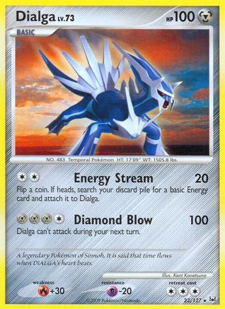 Dialga (23)  - Reverse Holofoil Platinum - Rare