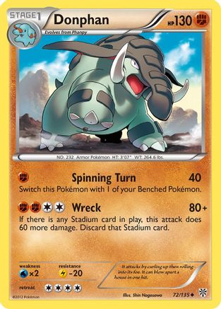 Donphan  Plasma Storm - Uncommon