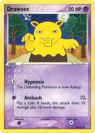 Drowsee  - Reverse Holofoil FireRed & LeafGreen - Uncommon