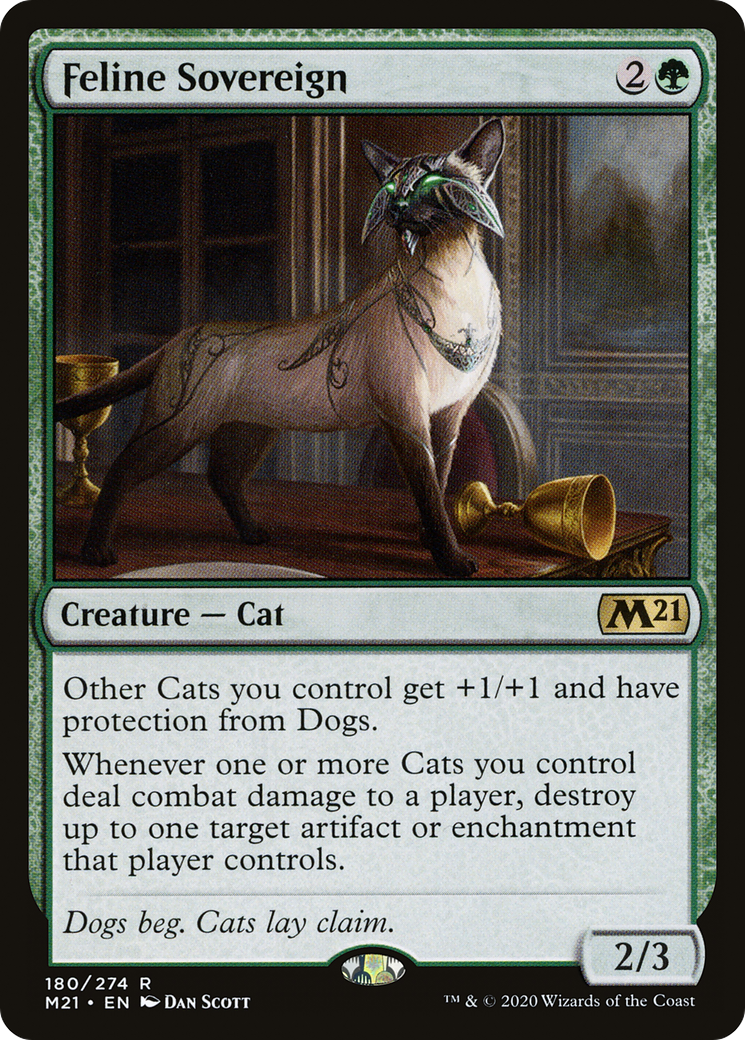 Feline Sovereign (M21-180) - Core Set 2021 Foil