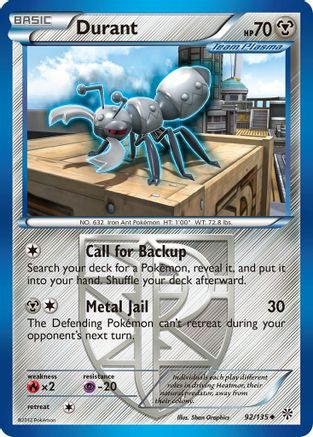 Durant (Team Plasma) (92)  Plasma Storm - Uncommon