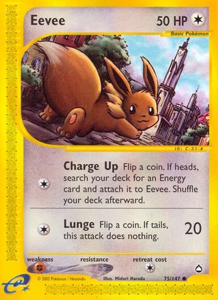 Eevee  - Reverse Holofoil Aquapolis - Common