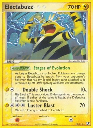 Electabuzz/115  - Reverse Holofoil Unseen Forces - Rare
