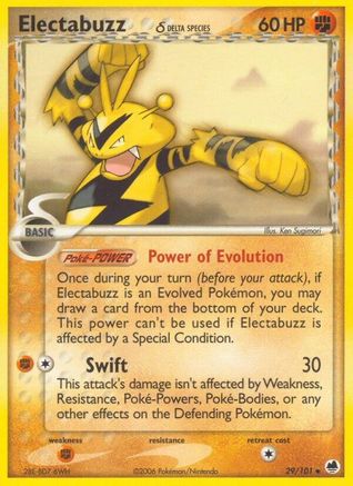 Electabuzz (Delta Species)  Dragon Frontiers - Uncommon