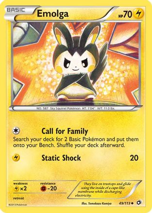 Emolga 049  Legendary Treasures - Uncommon