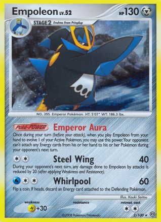 Empoleon  - Reverse Holofoil Stormfront - Holo Rare