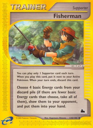 Fisherman  - Reverse Holofoil Skyridge - Uncommon