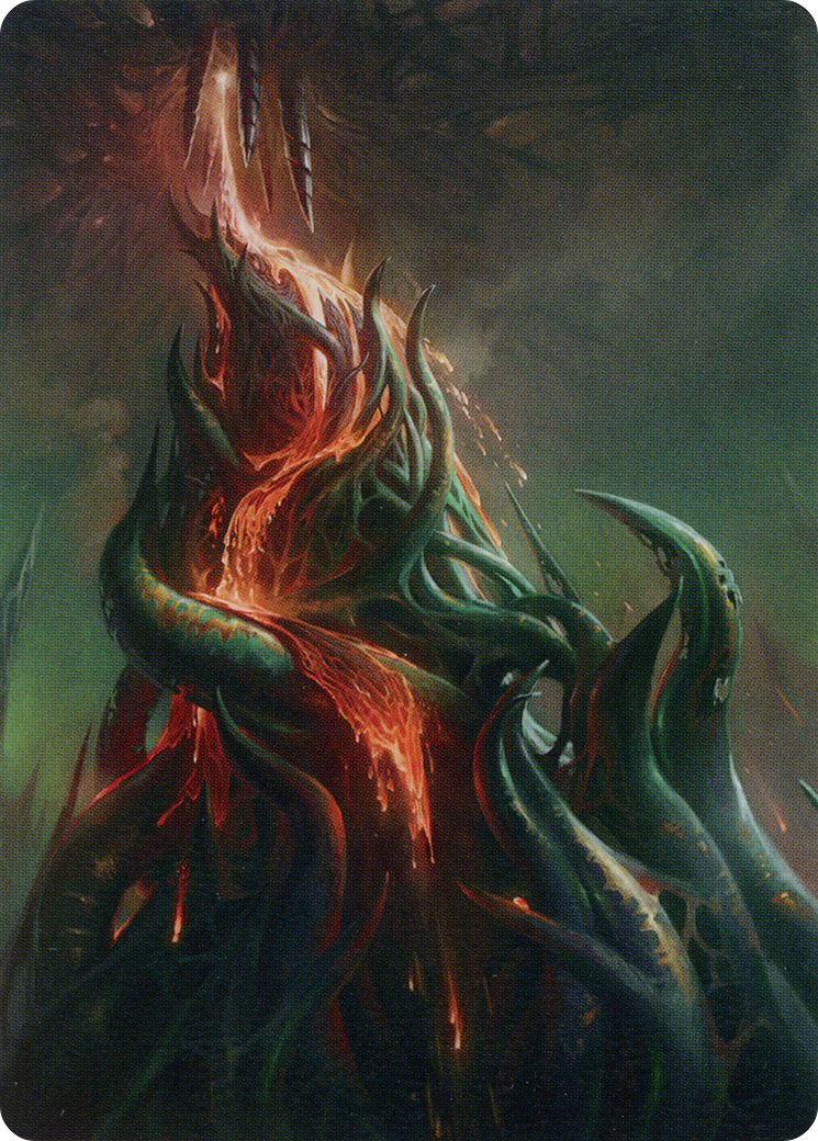 Copperline Gorge // Copperline Gorge (AONE-057) - Phyrexia: All Will Be One Art Series (Borderless)