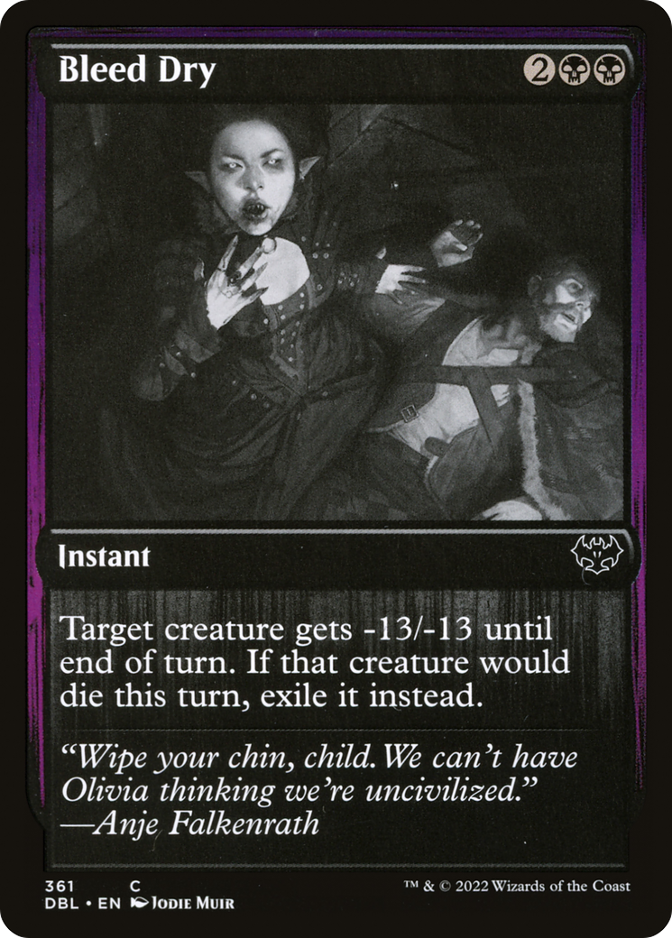 Bleed Dry (DBL-361) - Innistrad: Double Feature Foil