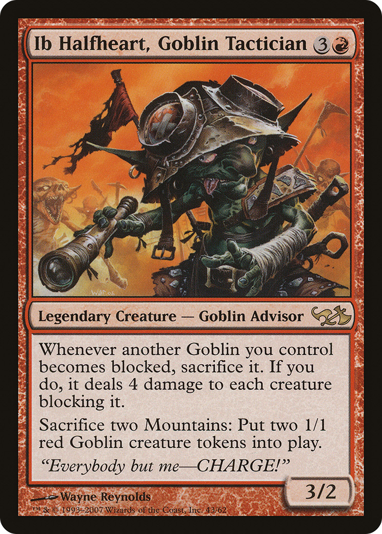 Ib Halfheart, Goblin Tactician (EVG-043) - Duel Decks: Elves vs. Goblins