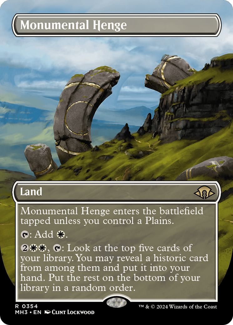 Monumental Henge (Borderless) (MH3-354) - Modern Horizons 3