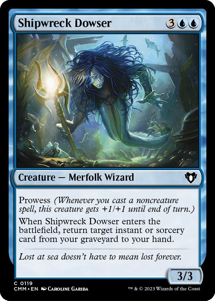 Shipwreck Dowser (CMM-119) - Commander Masters Foil