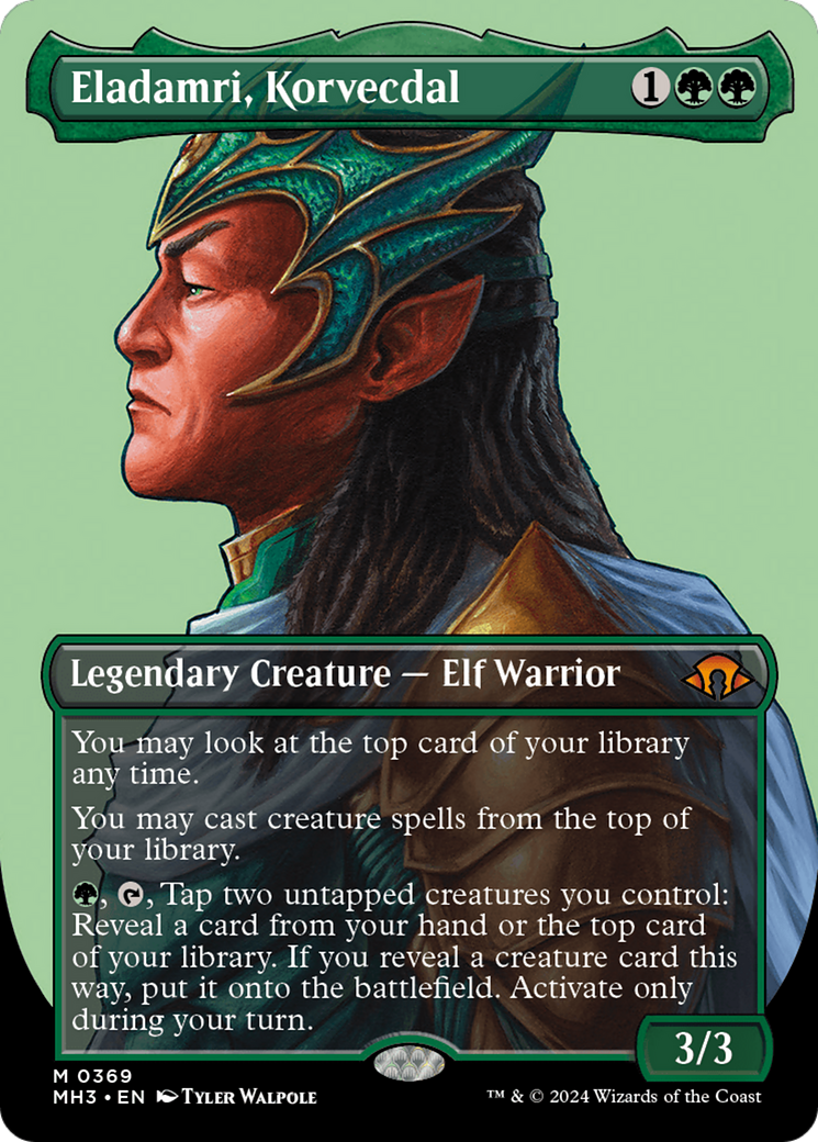 Eladamri, Korvecdal (Borderless) (MH3-369) - Modern Horizons 3 Foil