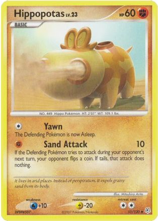 Hippopotas  Diamond and Pearl - Uncommon