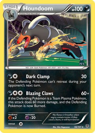Houndoom/101  - Holofoil Plasma Blast - Holo Rare