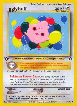 Igglybuff 040  - 1st Edition Neo Discovery - Uncommon