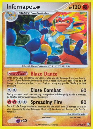 Infernape  - Holofoil Stormfront - Holo Rare