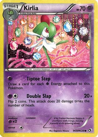 Kirlia RC9  - Holofoil Legendary Treasures Radiant Collection - Common