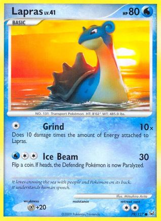 Lapras 079  - Reverse Holofoil Platinum - Common