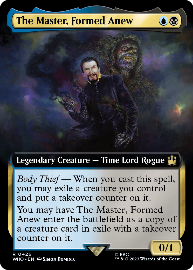 The Master, Formed Anew (Extended Art) (WHO-426) - Doctor Who: (Extended Art) Foil