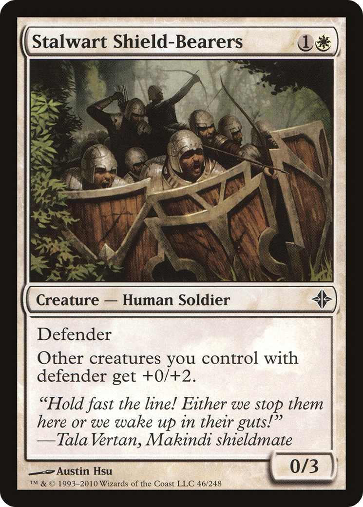 Stalwart Shield-Bearers (ROE-046) - Rise of the Eldrazi Foil
