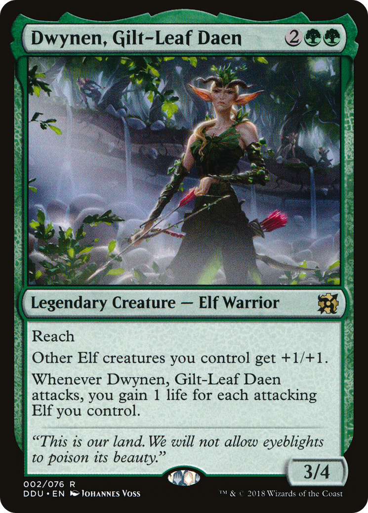 Dwynen, Gilt-Leaf Daen (DDU-002) - Duel Decks: Elves vs. Inventors