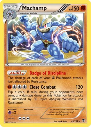 Machamp (49) (49) 049/101  - Holofoil Plasma Blast - Holo Rare