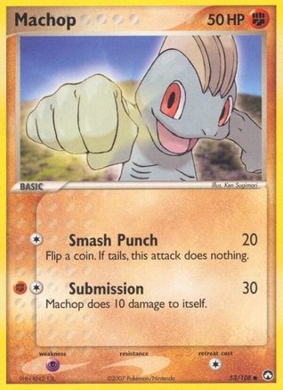 Machop 053  Power Keepers - Common