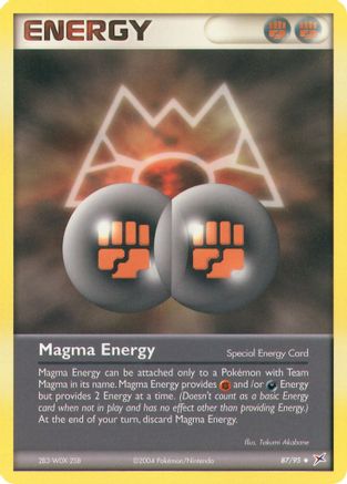 Magma Energy  - Reverse Holofoil Team Magma vs Team Aqua - Uncommon