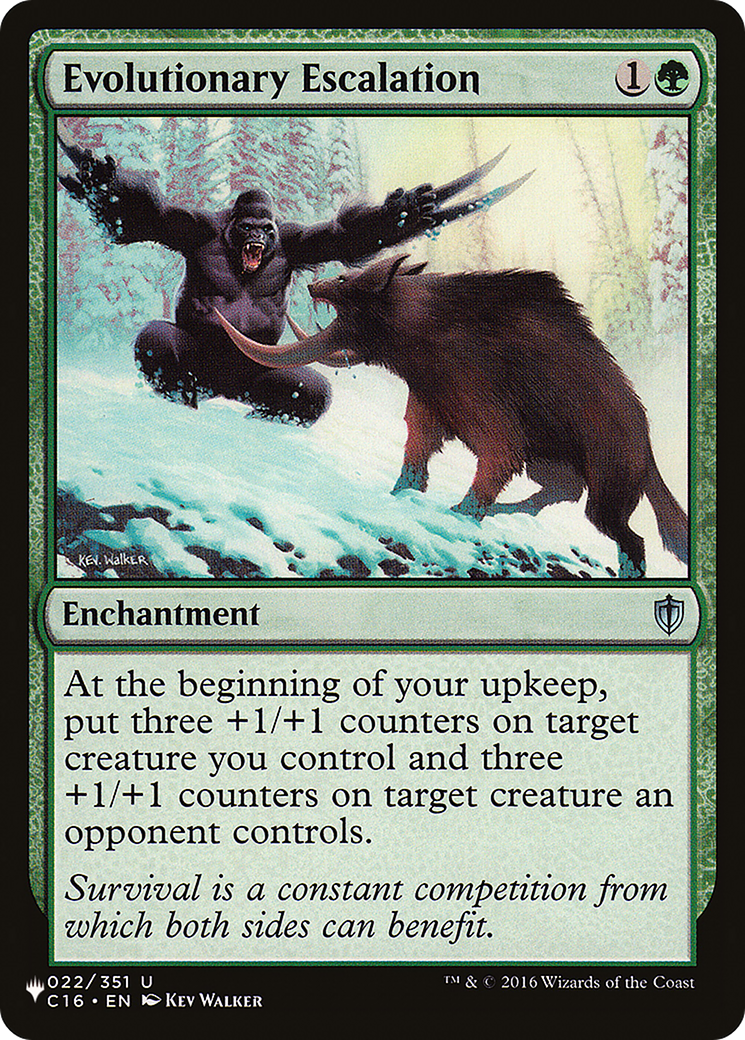 Evolutionary Escalation (LIST-C16-22) - The List