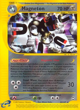 Magneton  - Reverse Holofoil Aquapolis - Rare